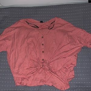 Forever 21 front tie shirt